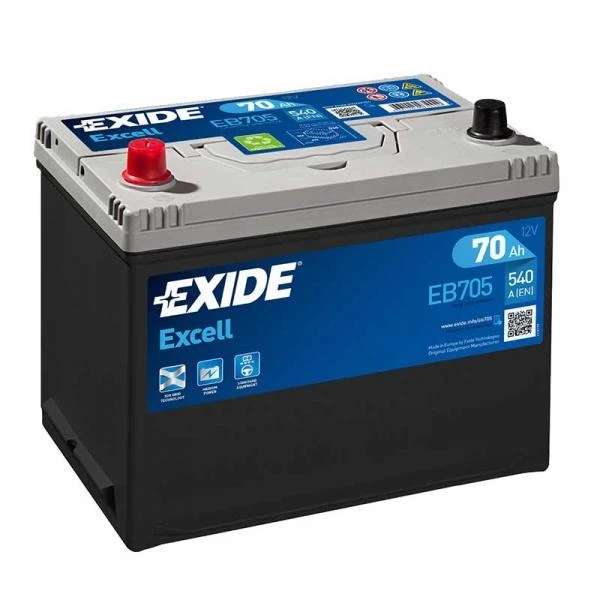 EXIDE EB705 70Ah 540A (EN) 12V