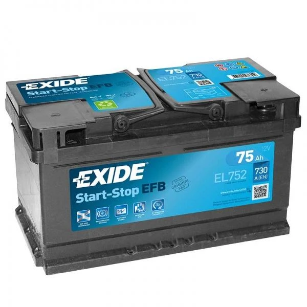 EXIDE EL752 EFB 75Ah 730A (EN)