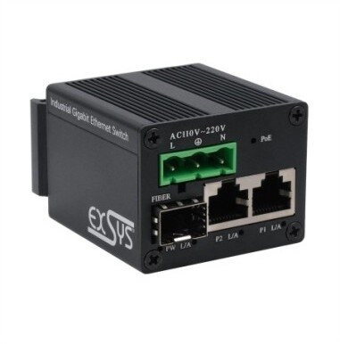 EXSYS EX-62010PoE-SFP Micro 2+1-Port PoE+Industrial Gigabit