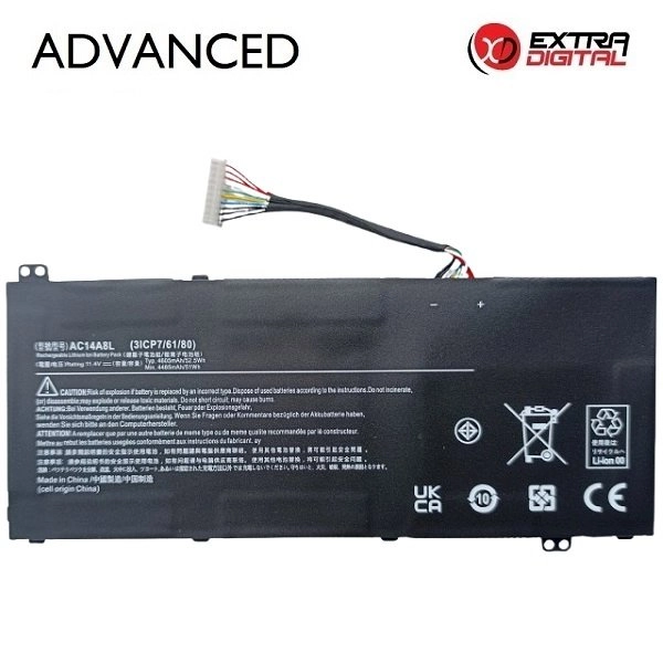 ExtraDigital Notebook Battery ACER AC14A8L 4605mAh