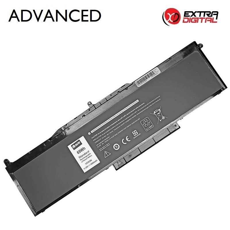 ExtraDigital Notebook Battery DELL VG93N 6000mAh