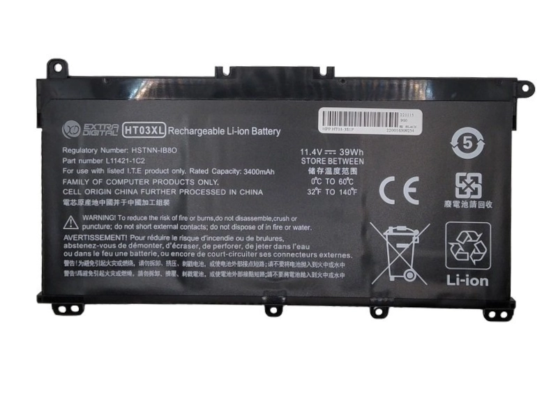 ExtraDigital HT03XL Battery for HP Laptop