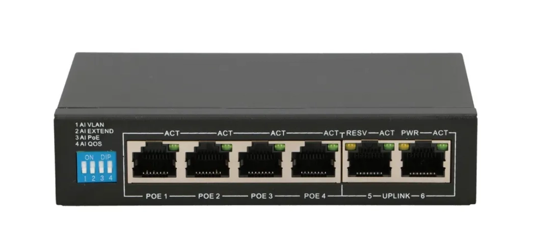 Extralink PoE Switch EUROS V2 4x