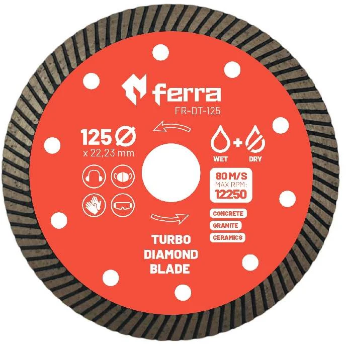 Ferra turbo diamond disc for dry