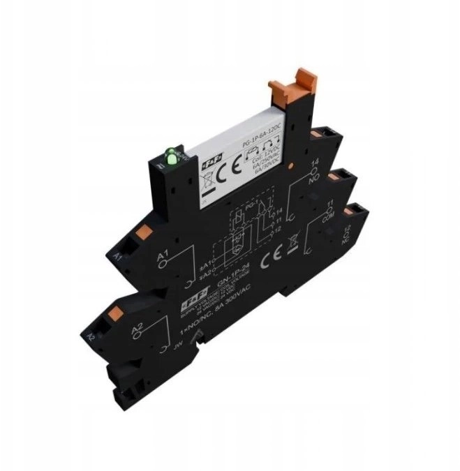 FF GPK-1P-12DC Set: PG-1P-6A-12DC interface relay