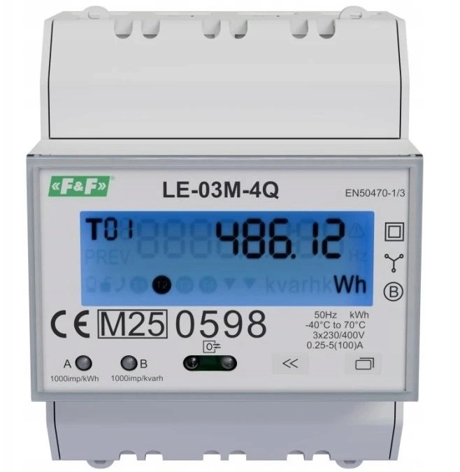 FF Electricity meter 3-phase 2-way 4-quadrant