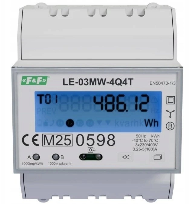 FF Energy meter FF LE-03MW-4Q4T 3-phase