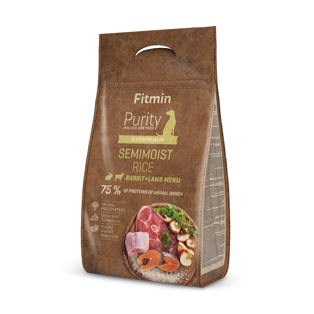 FITMIN PURITY RICE SEMIMOIST RABBITLAMB 0