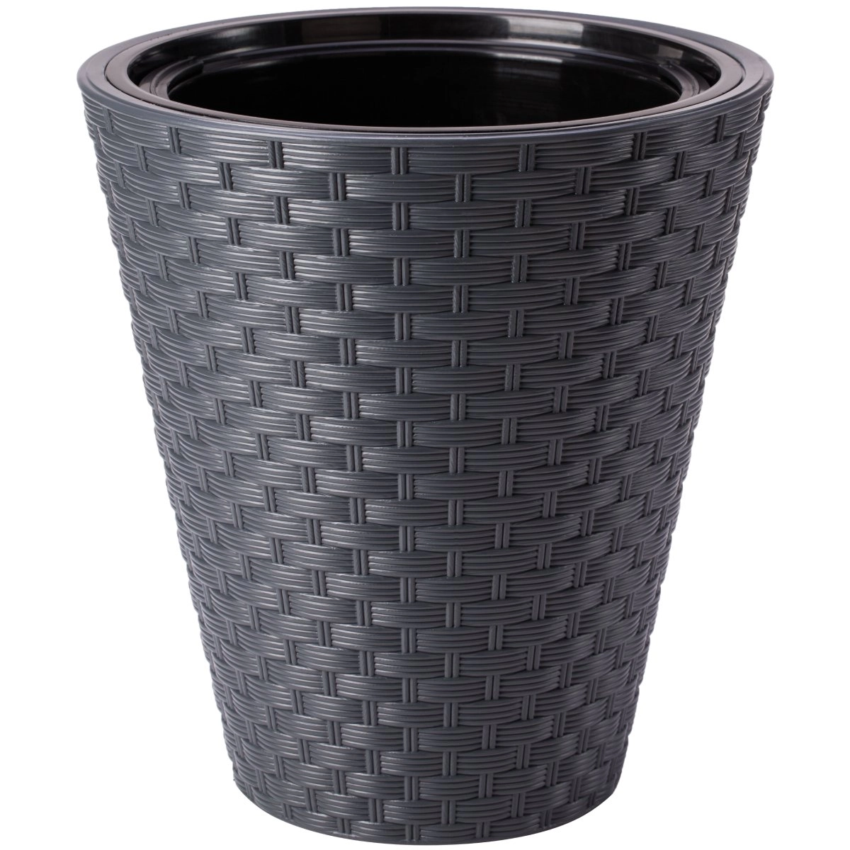Puķu pods Rattana 40cm pelēks 4355511
