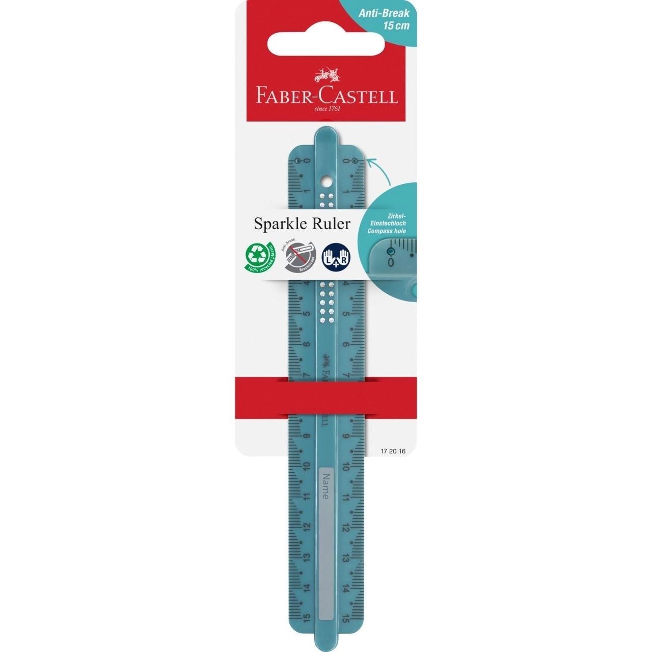 Faber-Castell 172016 ruler 150 mm Blue