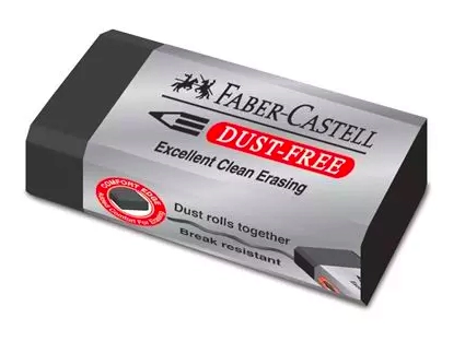 Faber-Castell 187171 eraser Plastic Black 1
