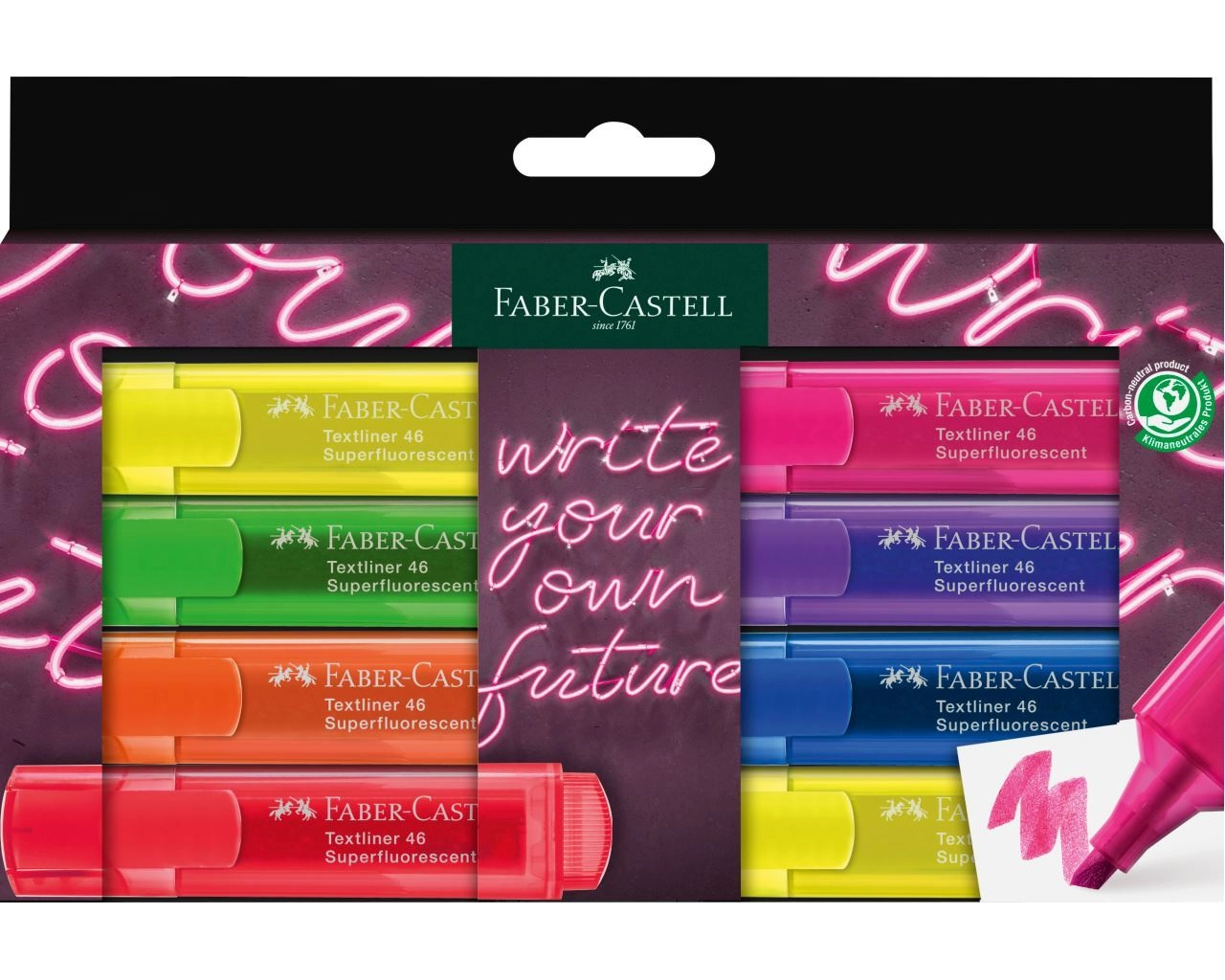 Faber-Castell 254601 marker 8 pc(s) Chisel