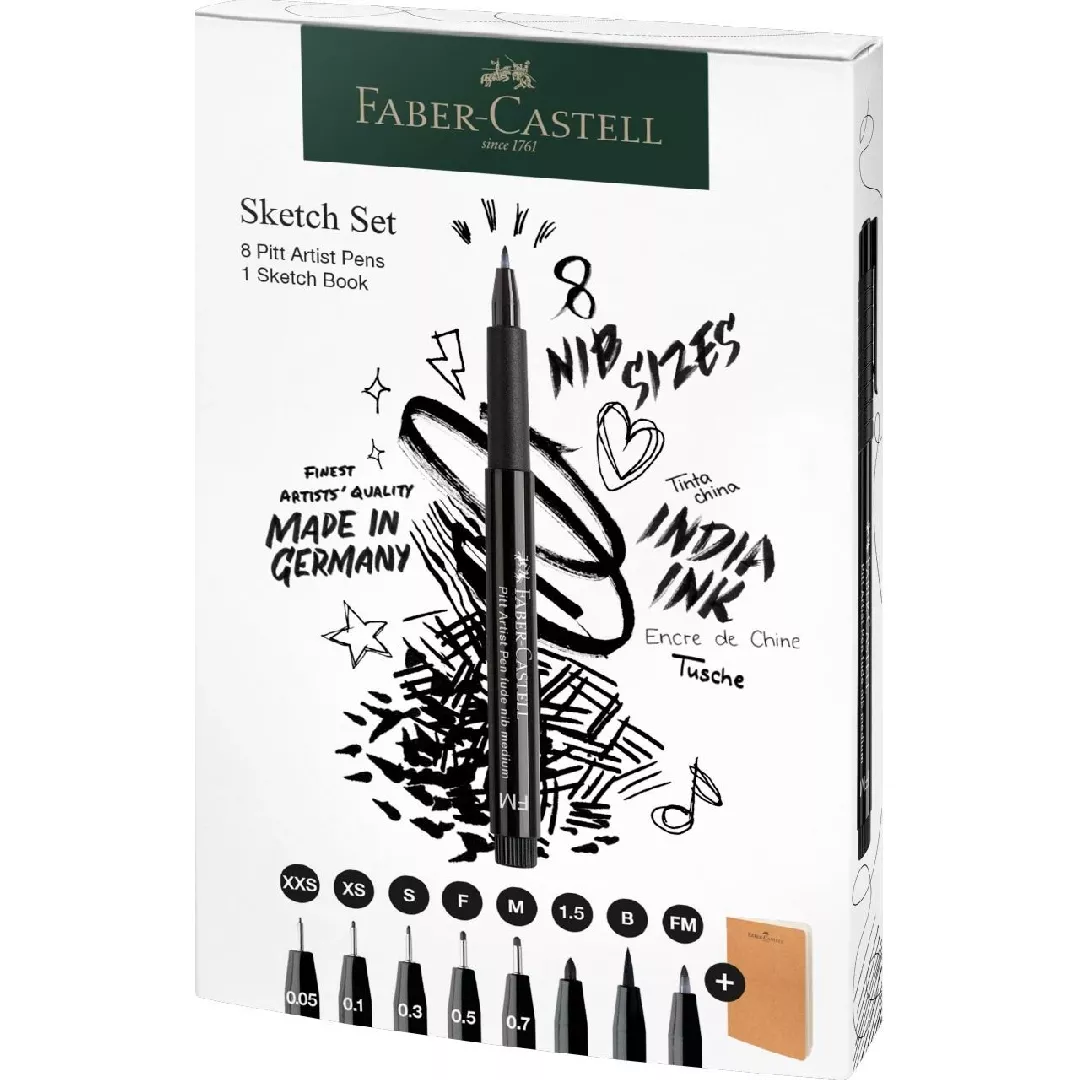 Faber-Castell 267102 fineliner Multi Black 8