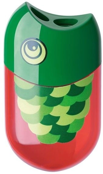 Double sharpener with eraser Fish FABER