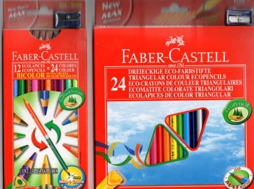 Faber-Castell Eco crayons 12 colors triangular