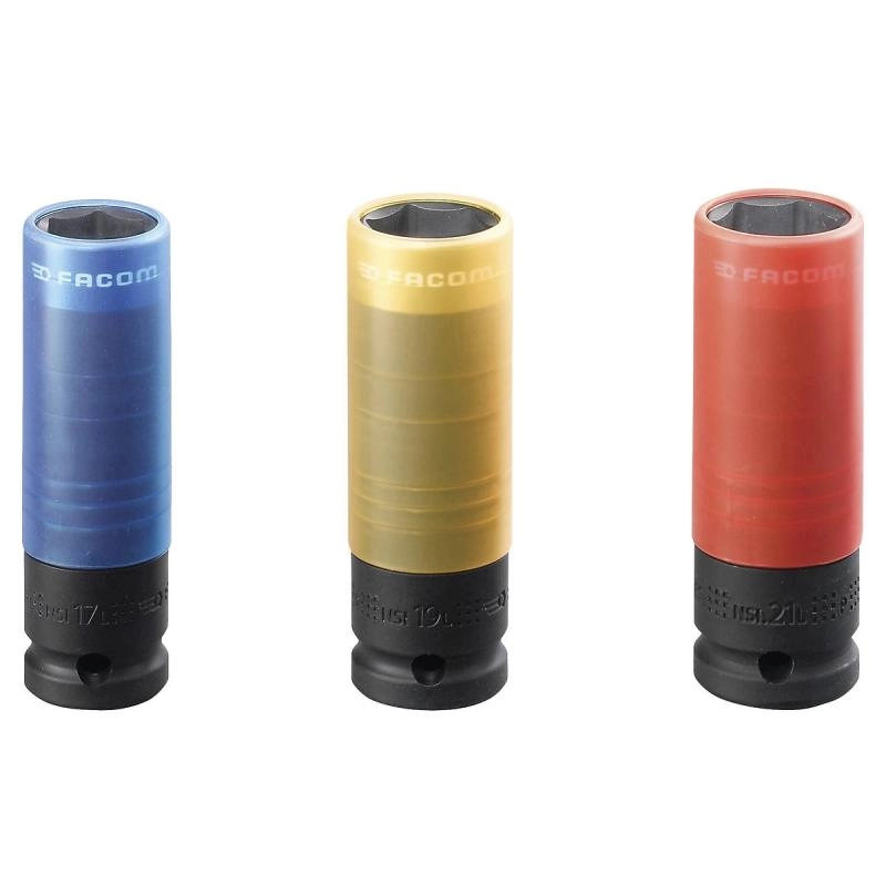 Facom impact socket 17-19-21 mm set