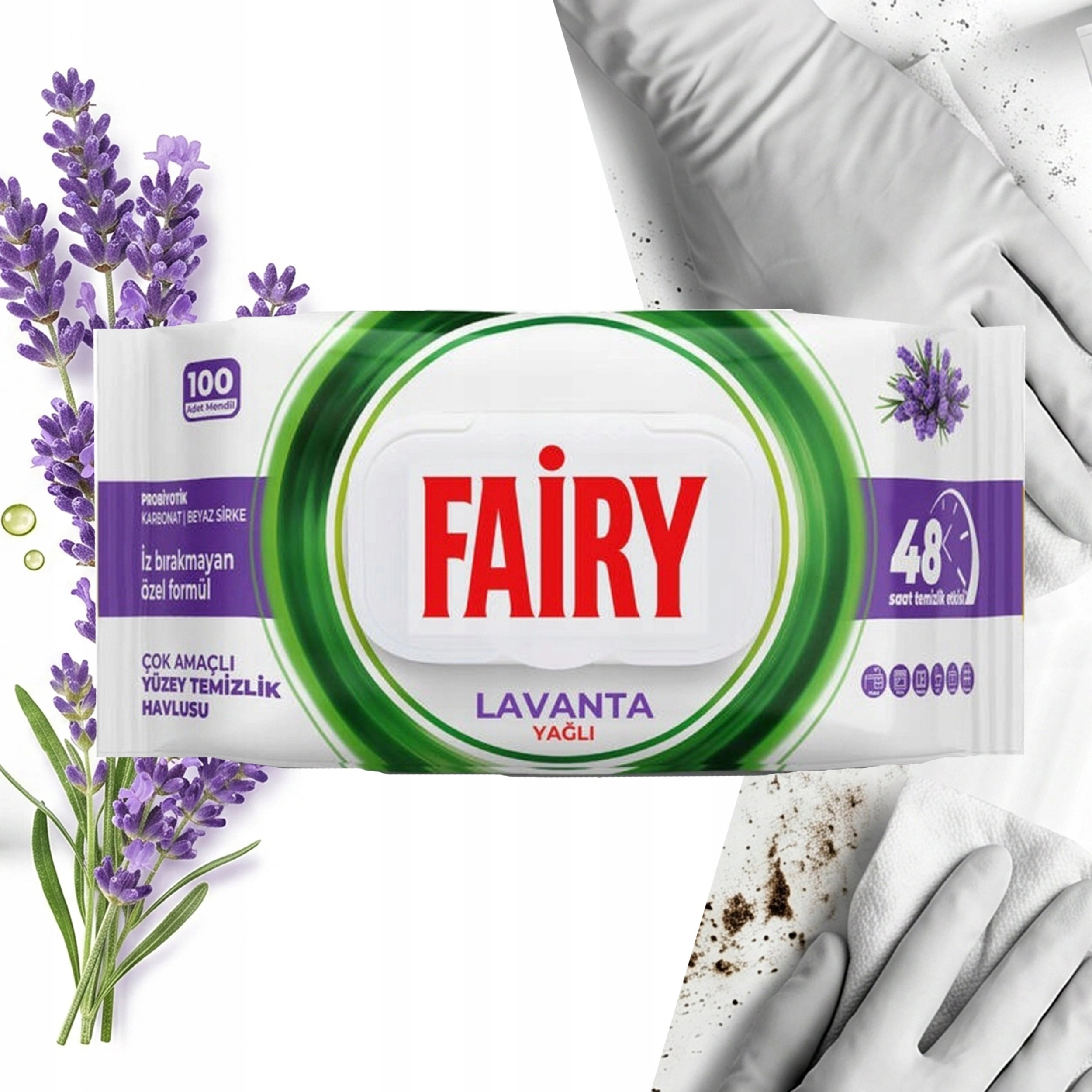 FAIRY Universal wet wipes - Lavender