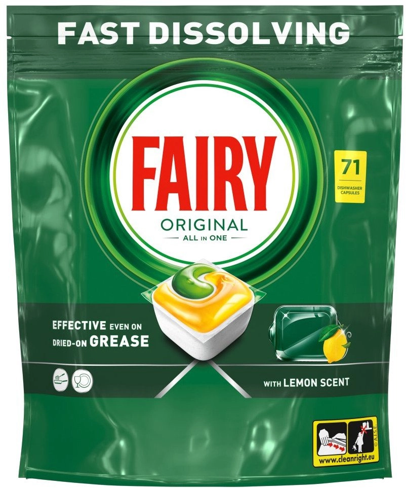 FAIRY Ain1 Lemon Dishwasher Machine Tablets