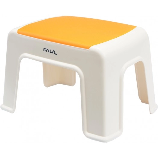 WAVE PLASTIC STOOL ORANGE 30x20x21cm 75916