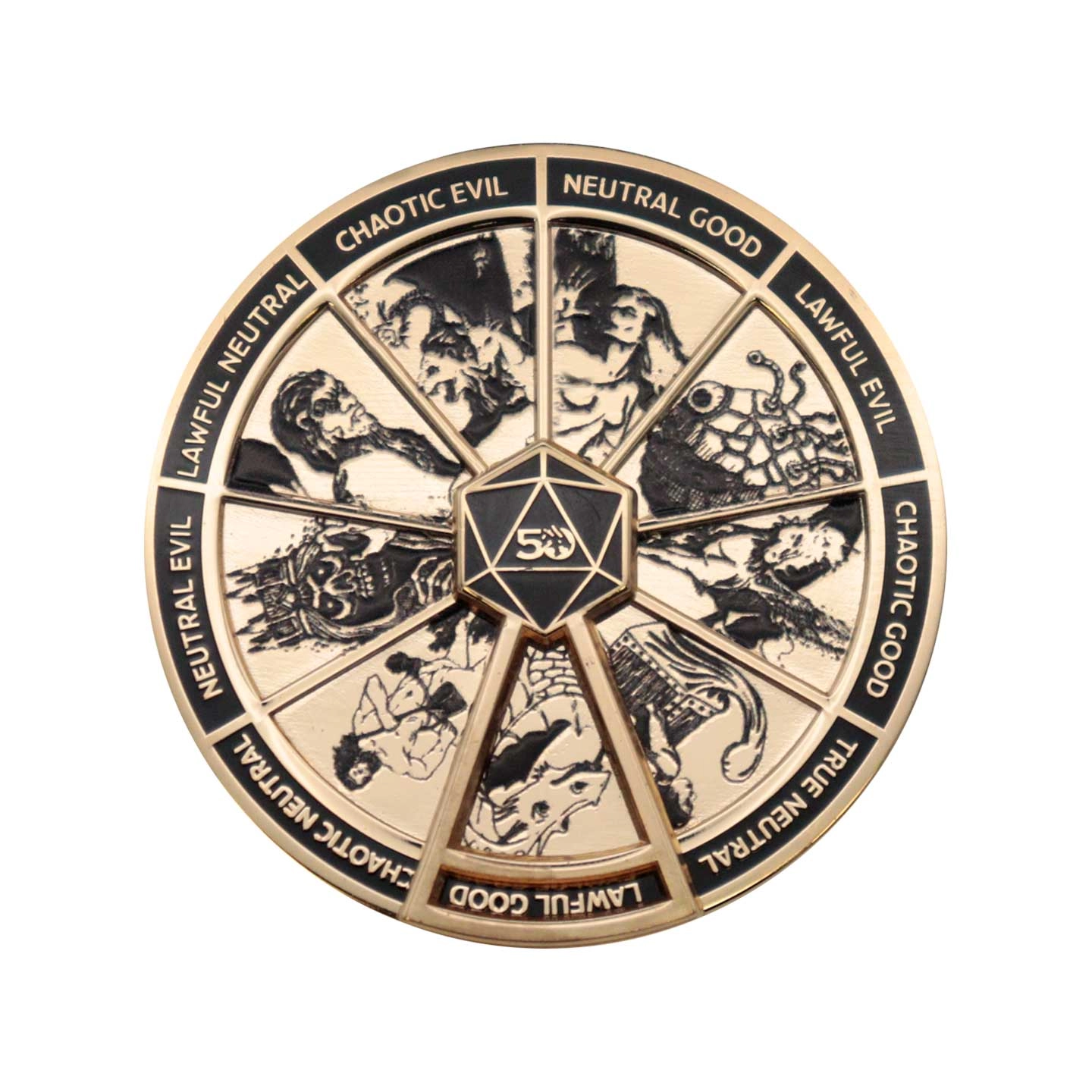 Dungeons  Dragons 24k Gold Plated Alignment
