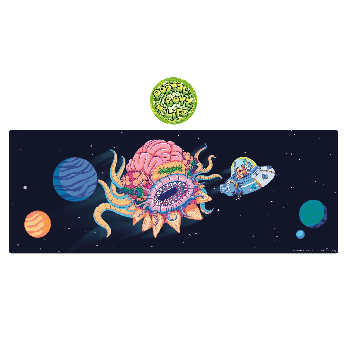 Rick  Morty Desk Pad  Coaster Set