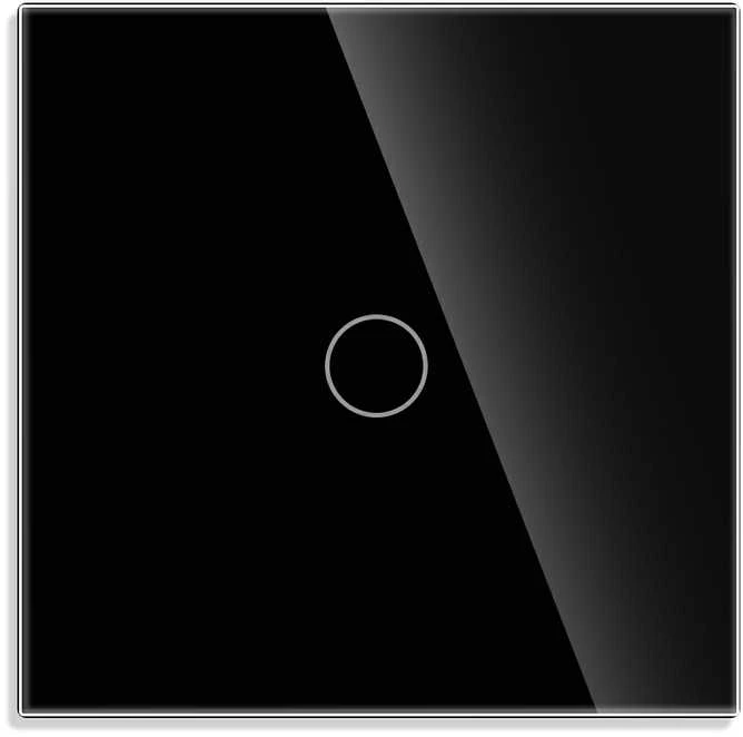 Single-pole touch switch cover Feelspot  black