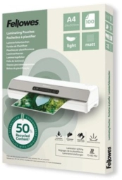 Laminēšanas plēves Fellowes Eco100gab Matte A4