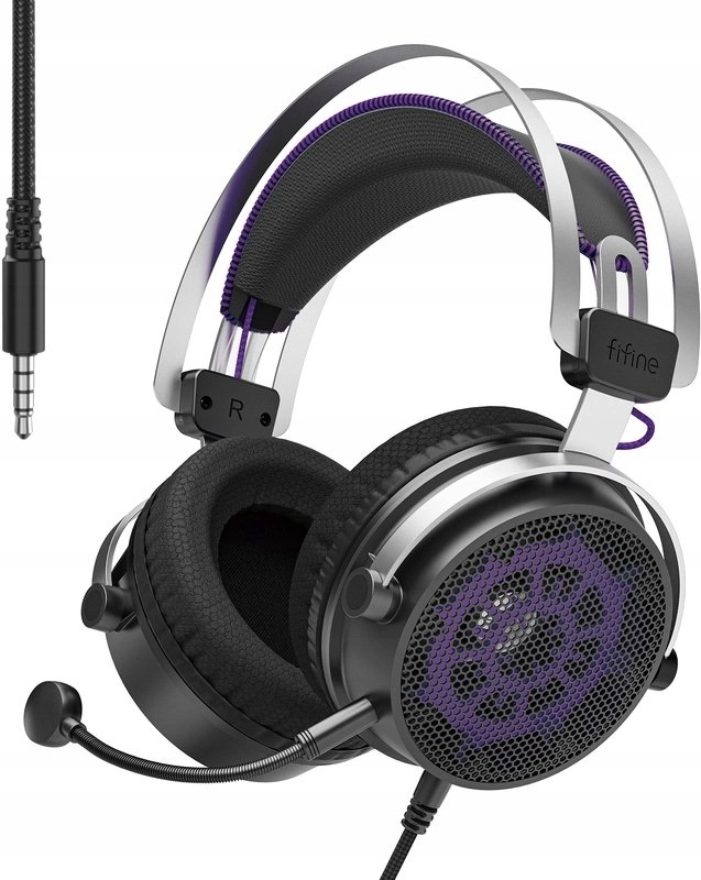 Fifine Headphones Fifine H18 spēļu austiņas (melnas)