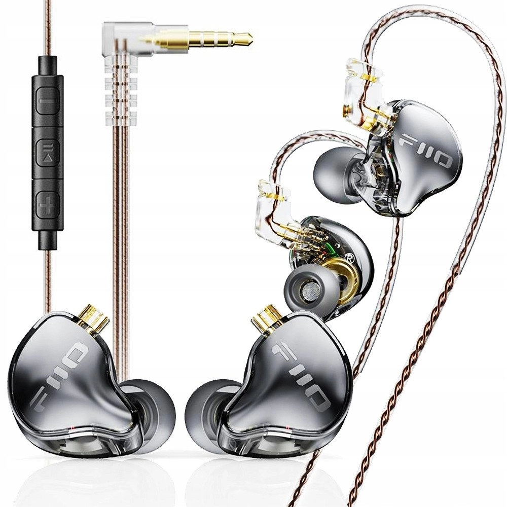 FiiO JD10 - caurspīdīga melna - Dinamiskie ausu monitori