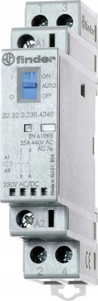 Finder Modular contactor 1Z 1R 25A