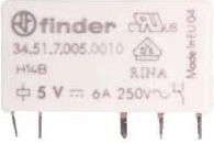 Finder PCB Mount Power Relay 5V