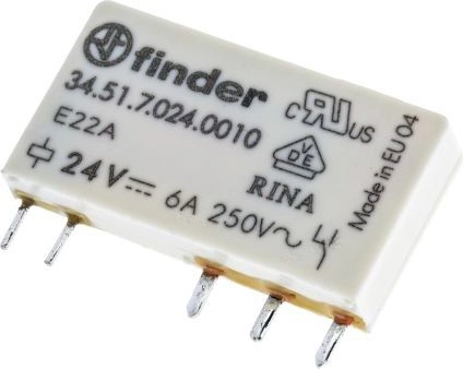 Finder PCB Mount Relay  24V dc