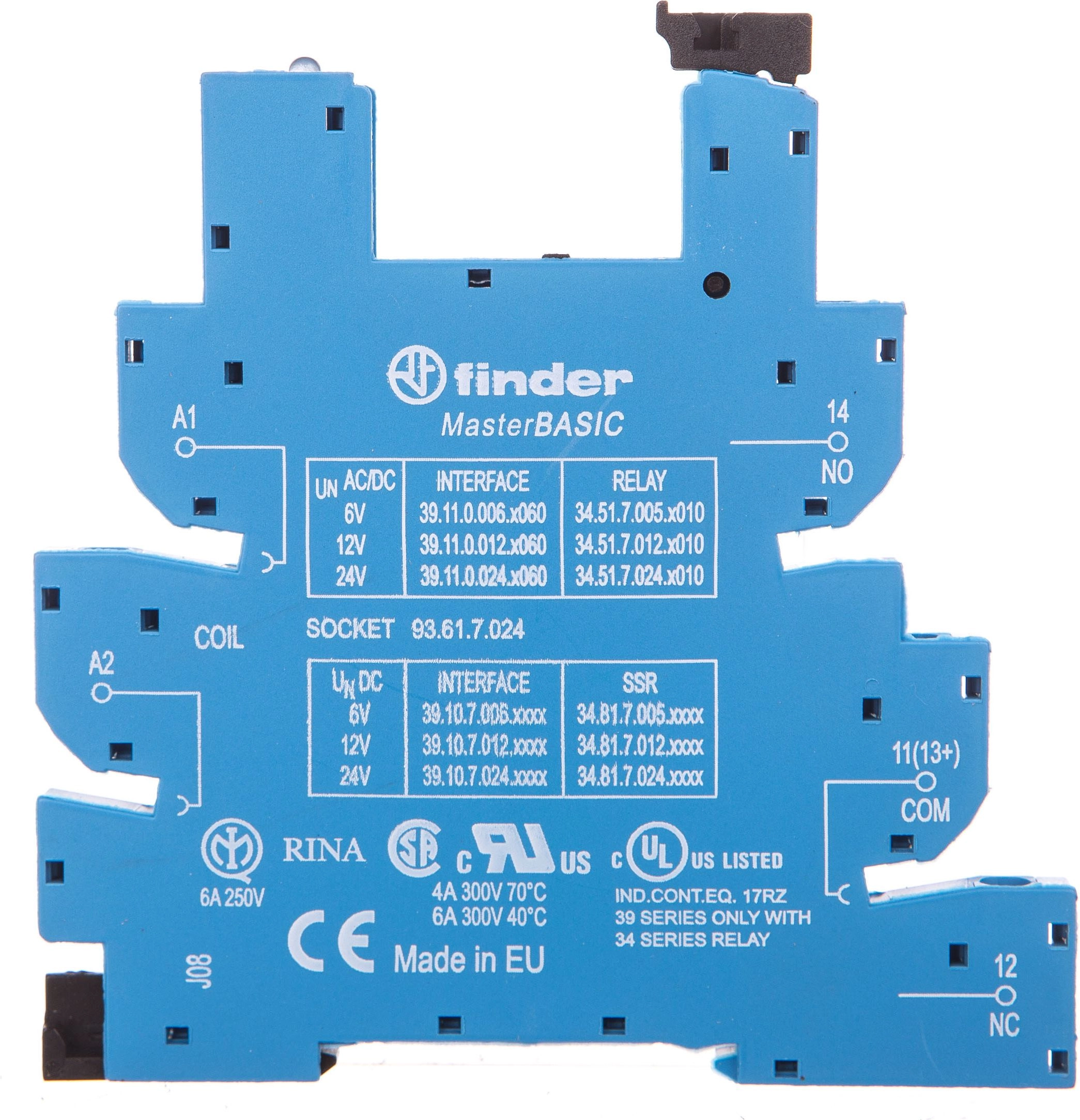 Finder Narrow-profile 6.2mm socket for