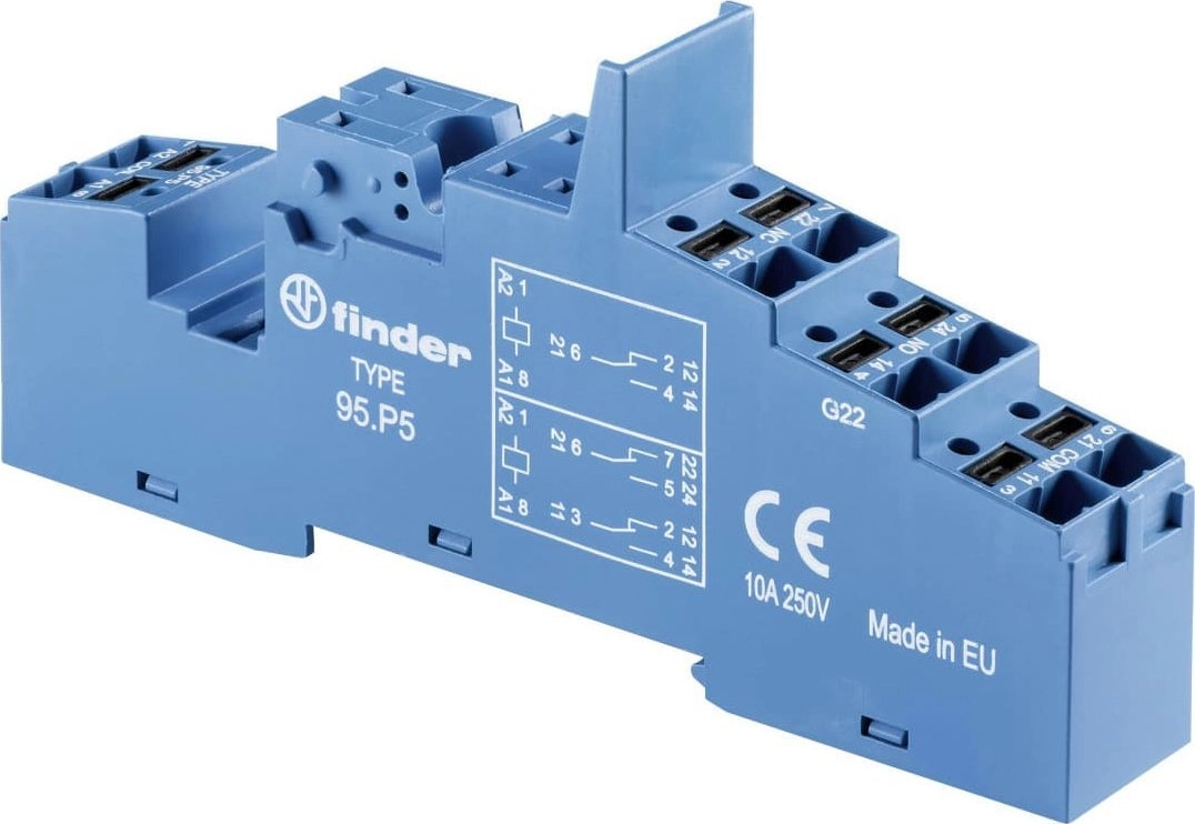 Finder PUSH-IN socket for 40 series