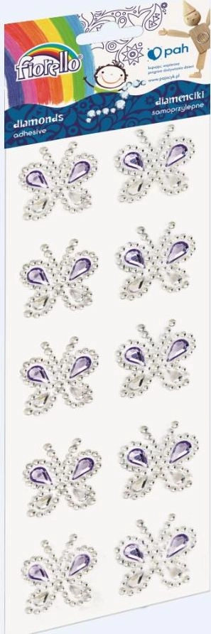 Self-adhesive diamonds butterfly GR-DS089 FIORELLO 312685