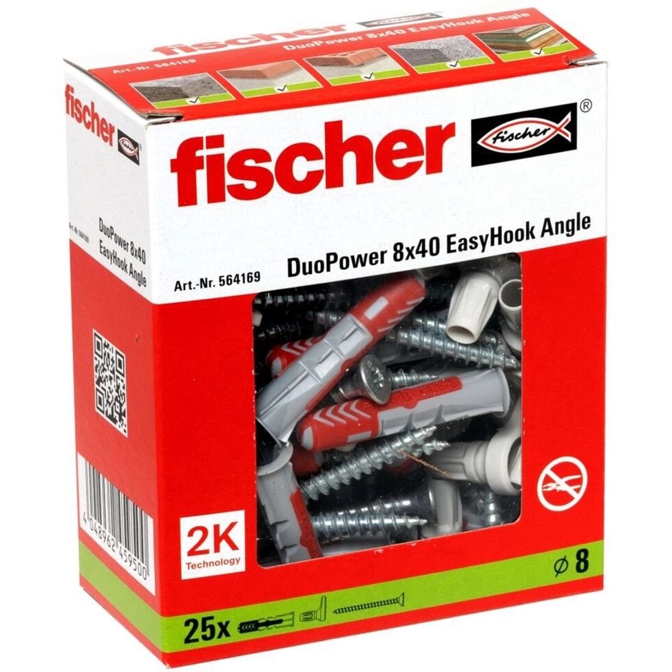 Fischer screw anchor/expansion plug 25 pcs