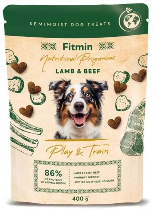 Fitmin dog Play Train lamb and