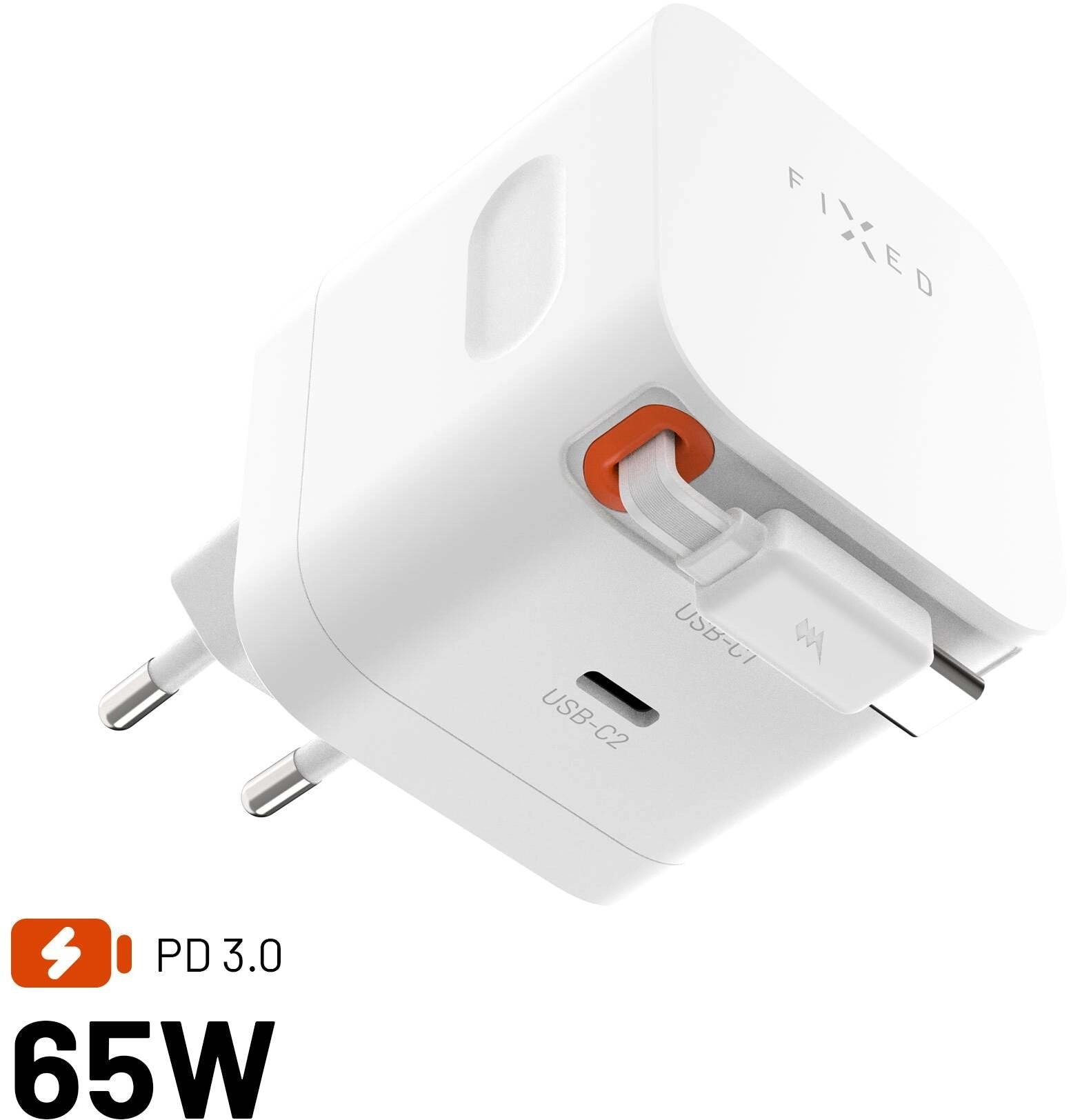 Fixed charger GaNFIXEDs2xUSB-C wall charger PD