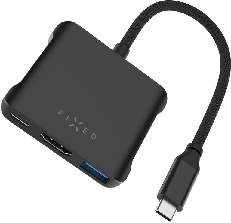 HUB USB Fixed 5-portowy aluminiowy port