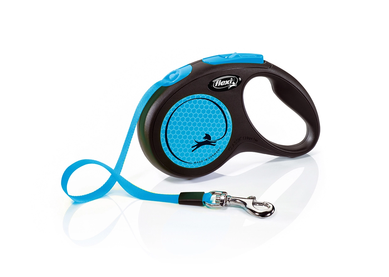 Flexi Neon 5 m Black  Blue