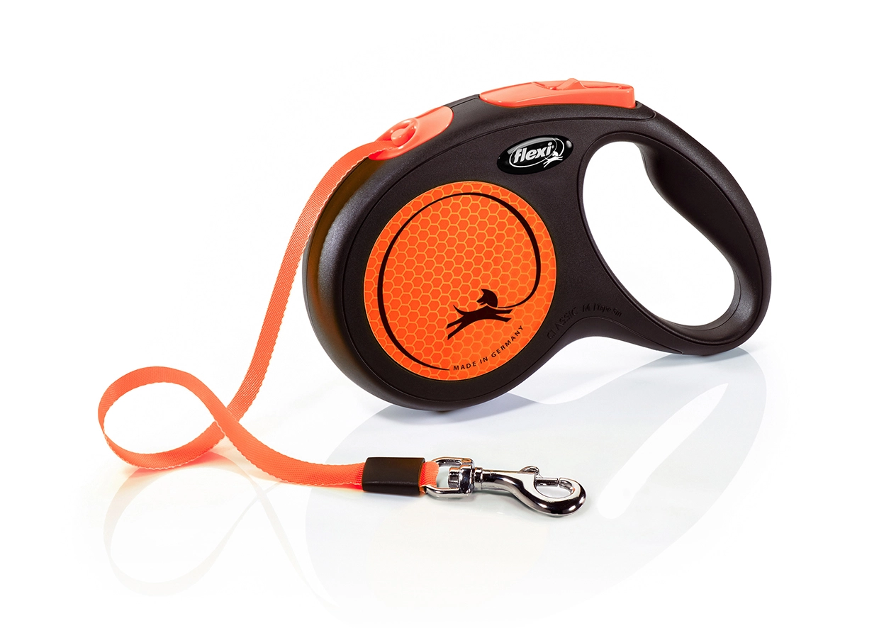 Flexi Neon 5 m Black Orange