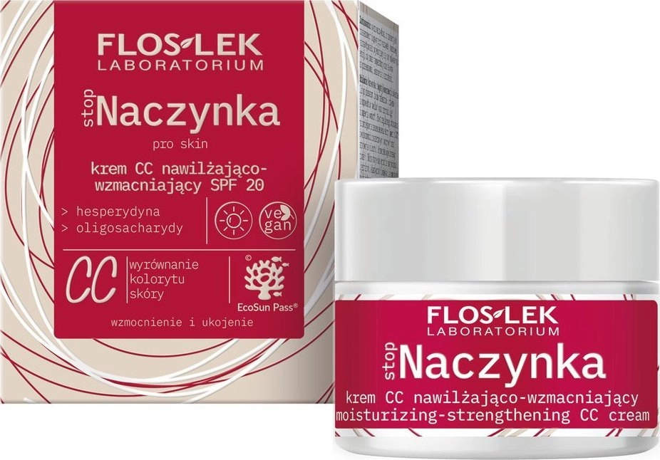 Floslek stopNaczynka krem CC nawilżająco-wzmacniający SPF20
