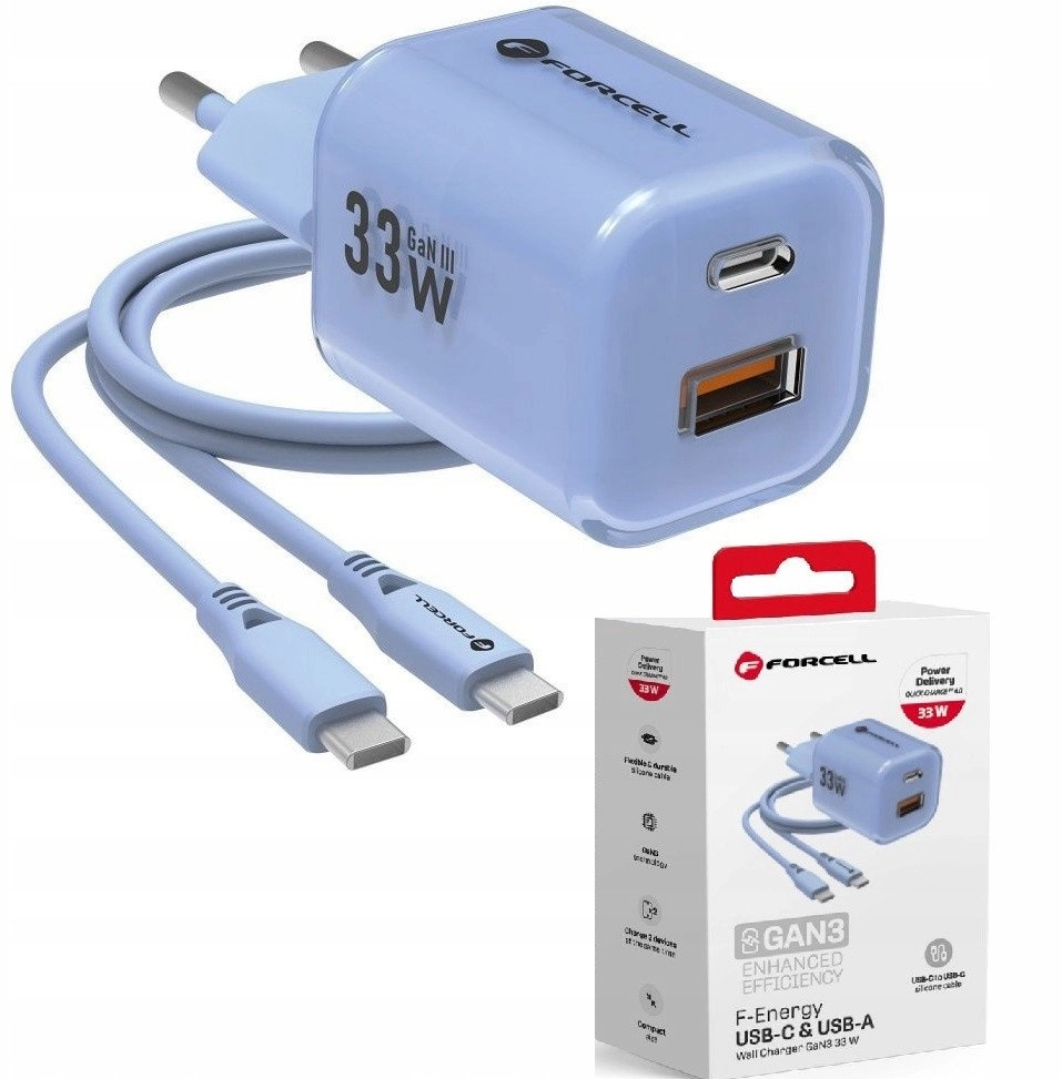 VT-41 GAN III Charger 33W Blue