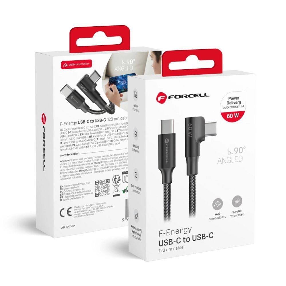 Kabelis Forcell Cable USB C to