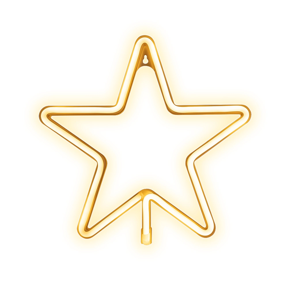 Neon LED CHRISTMAS PENTASTAR warm white