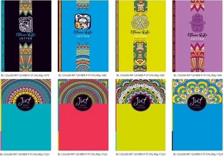 Decorative notebook B6/120K  smooth  stiffened  FRESH