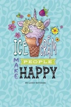 Decorative notebook 143x210/64K Ice cream line