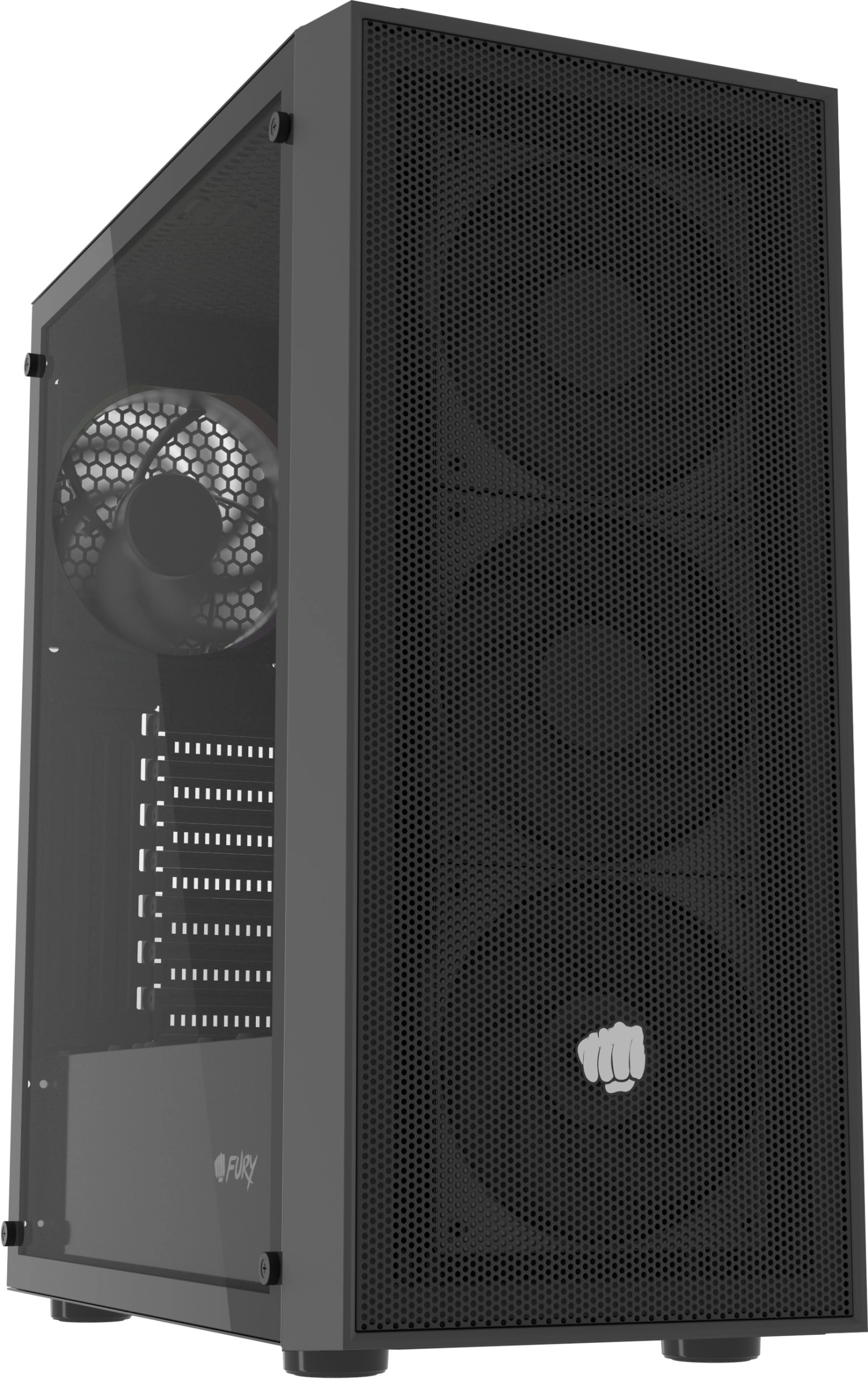 _8282105 FURY SHOBO SH8F MIDI TOWER CASE WITH WINDOW BLACK
