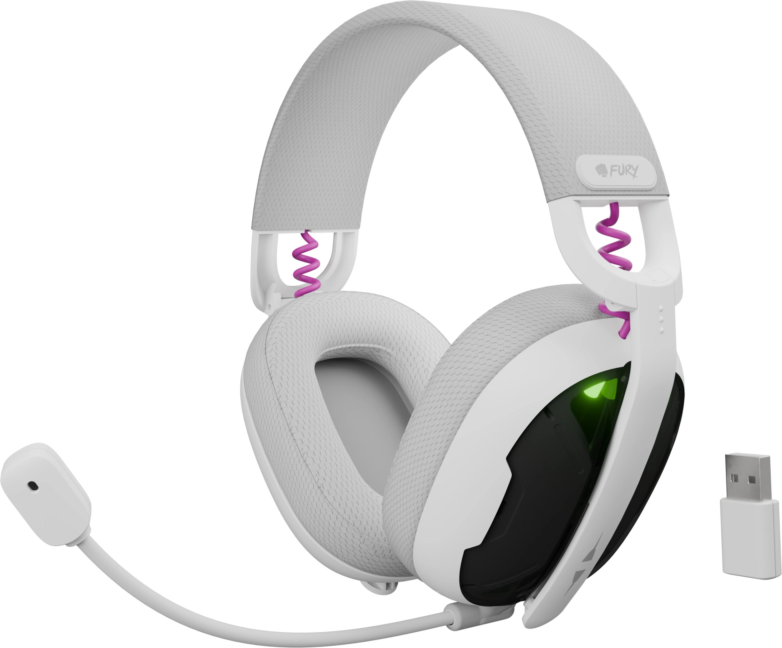FURY FUKIYA F6 WIRELESS HEADPHONES WHITE