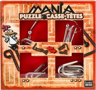 G3 Łamigłówki metalowe 4 szt Puzzle